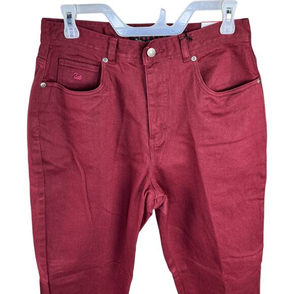 Gloria Vanderbilt Amanda Stretch Jeans Cranberry Petite 14 High Rise New Tags - Picture 2 of 11